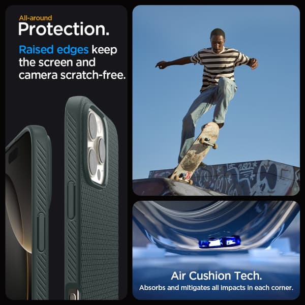 iPhone 16 Pro Max Liquid Air-skal – Grönt