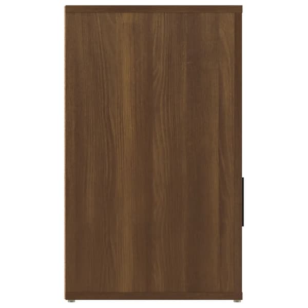 vidaXL Sängbord brun ek 50x36x60 cm