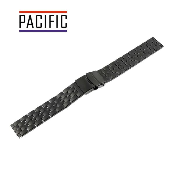 PACIFIC ARMBÅND 20 MM PVD SORT SEMI MODEL 74