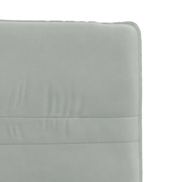 vidaXL Matstolar, set om 4, ljusgrå, klädda i sammet