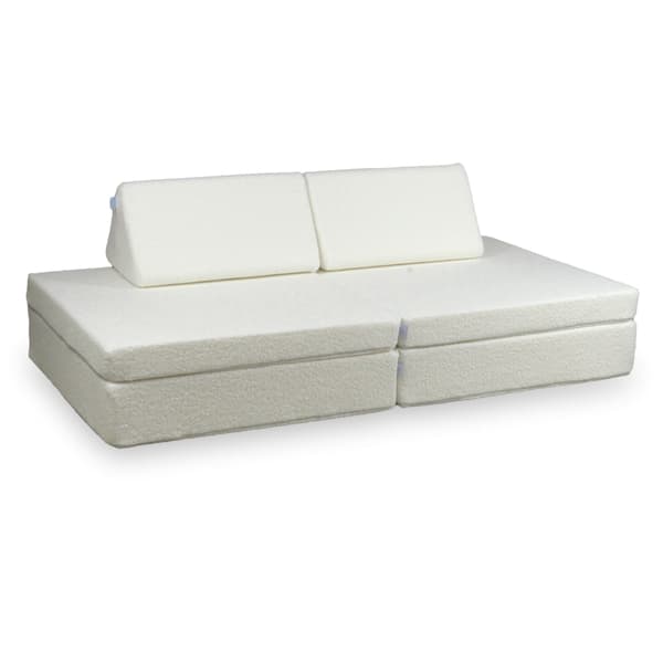 Montessori Komfort Bouclé Leksoffa Vit