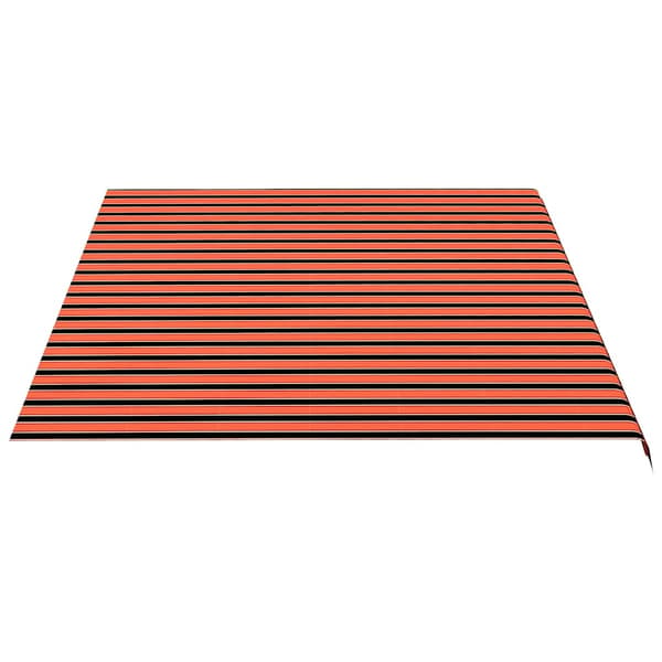vidaXL Markistyg orange brun 5x3,5 m