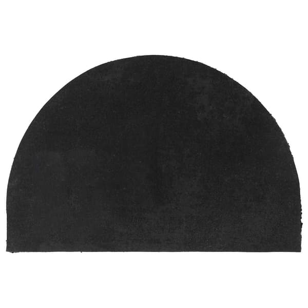 vidaXL dørmåtte, sort, halvcirkel, 40x60 cm, kokosfiber
