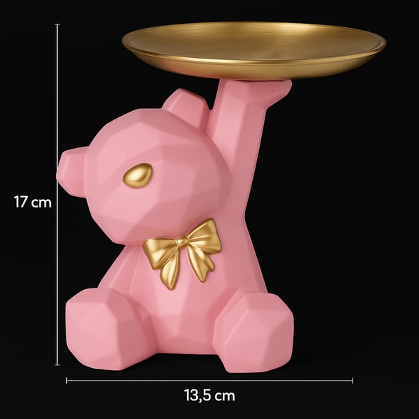KLARRÖD BJÖRN MED BRICKA