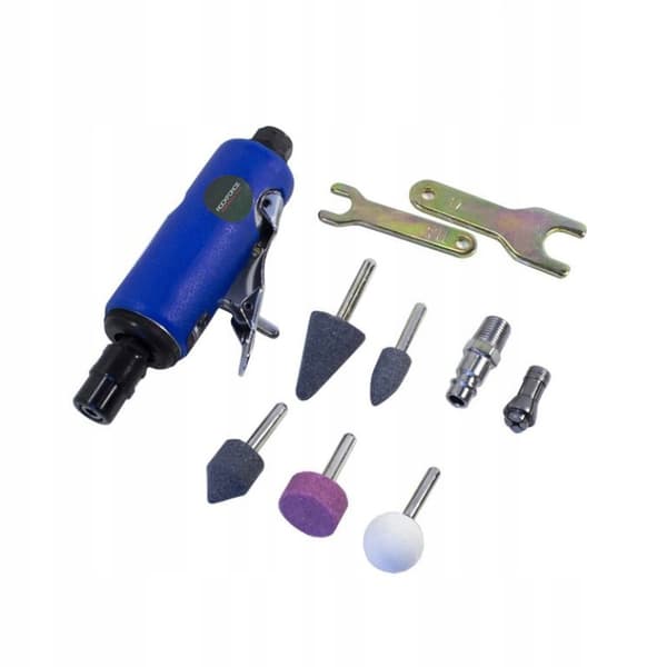 Pneumatisk slibemaskine + slibespidser