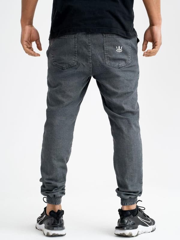 Herr grå Jigga Crown Jogger Jeans M