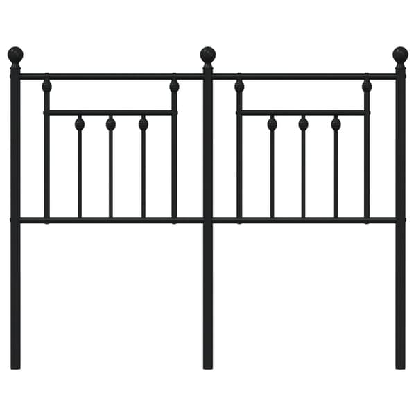 vidaXL metalsengegavl sort 120 cm