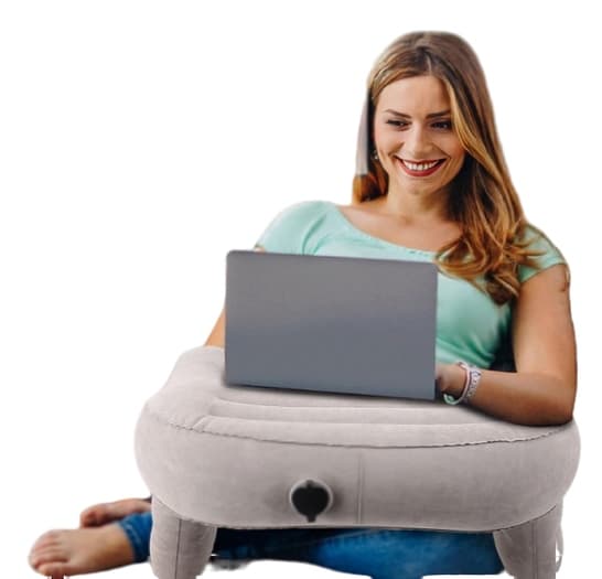 Oppusteligt Laptopbord Multifunktionelt Ergonomisk Pude