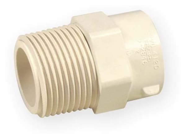 PVC-C 1 1/4" ulko-/naaraskierteinen nippa