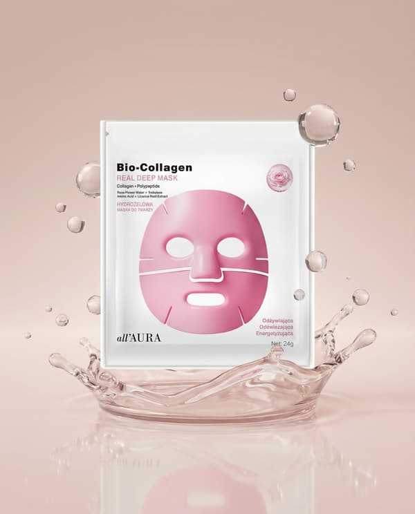 all'AURA Bio Collagen Real Deep Mask - Närande Rosa 24 g