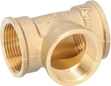 5/4" gul messing T-stykke