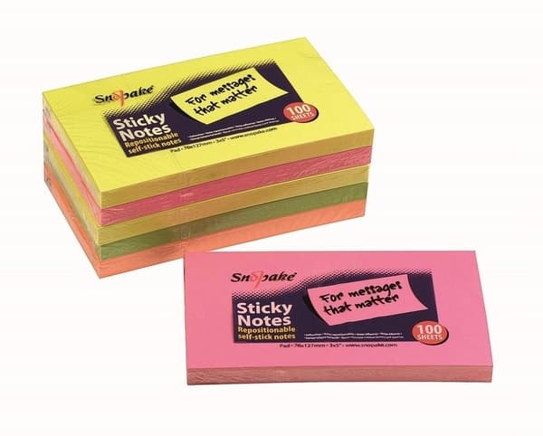 Sticky notes 127x76 neon mix 100K
