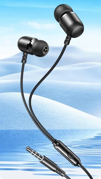 XO EP64 kablede hovedtelefoner med 3,5 mm jackstik, sort