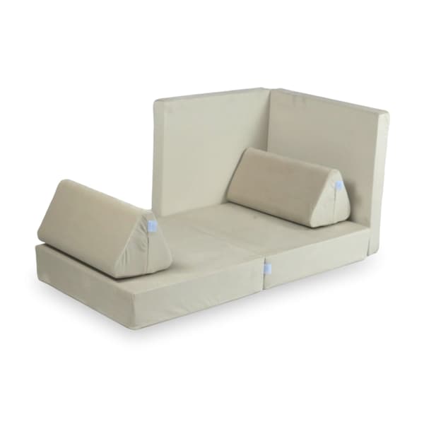 Montessori Comfort fløjls ecru mini legesofa
