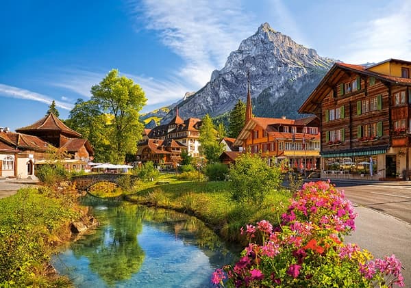 Pussel 500 bitar B-52363 Kandersteg, Schweiz