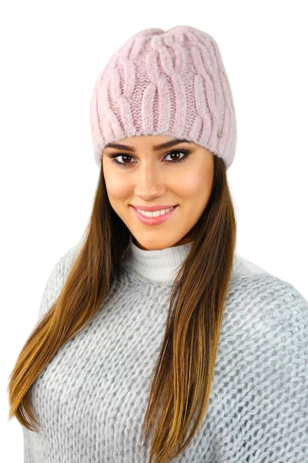 GIZMA fluffig vinterfleecehatt, rosa