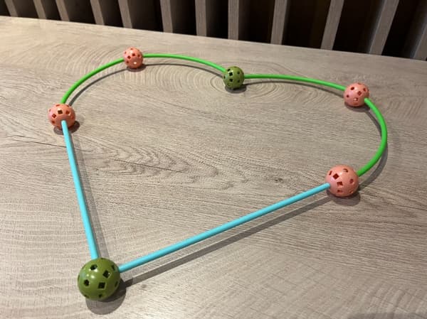 Block, rör, sugrör, bollar, pussel, 78 bitar