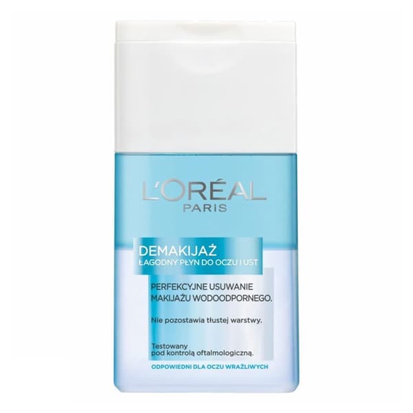 Loreal mild makeupfjerner til øjne og læber 125 ml