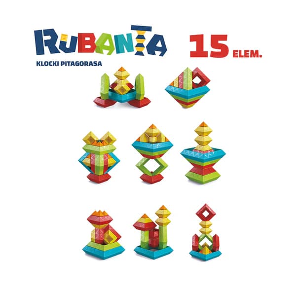 RUBANTA PYTHAGORAS KLOKKE - 15 STK.