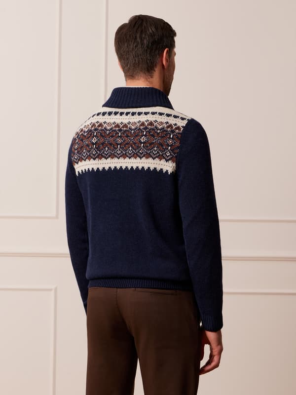 MARINEBLÅ CAMDEN SWEATER M