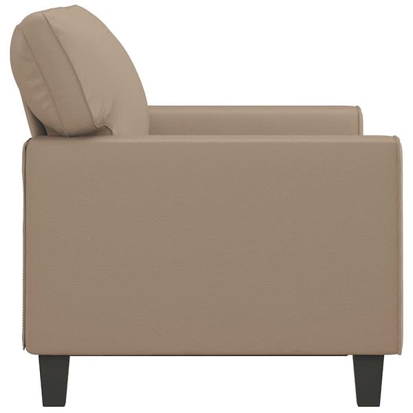 vidaXL 2-sitssoffa, Cappuccino, 120 cm, konstläder