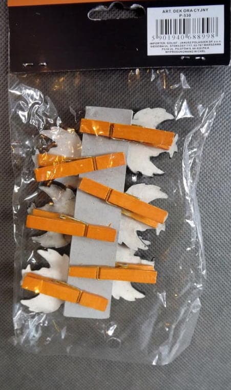 Svarta korpformade spännen - Set om 6