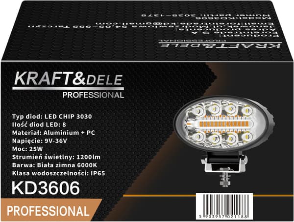 Arbejdslampe 25W 1200lm KD3606