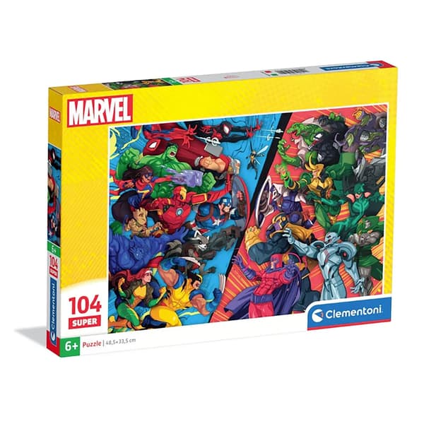 Superpussel med 104 bitar. Supercolor. Marvel