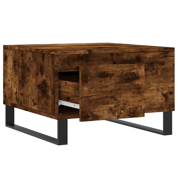 vidaXL sofabord røget eg 55x55x36,5 cm