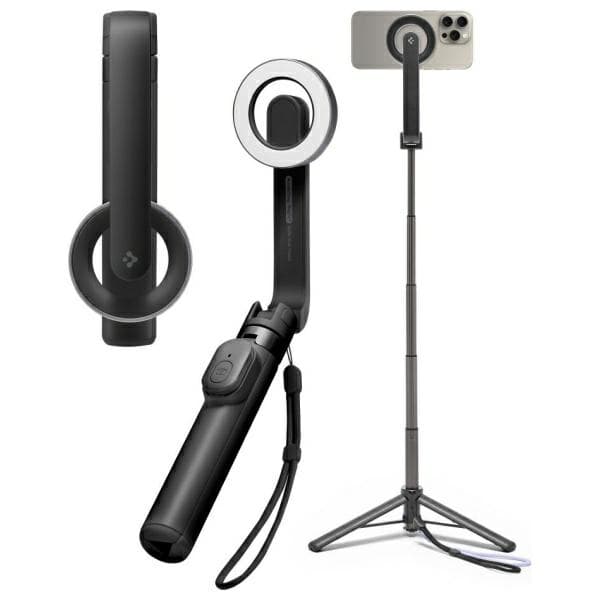 Spigen Selfiestick S571W MagSafe Tripod Bluetooth sort/sort AMP07656