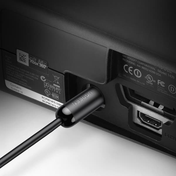 Optisk lydkabel digital fiberoptisk Toslink SPDIF 1,5m grå
