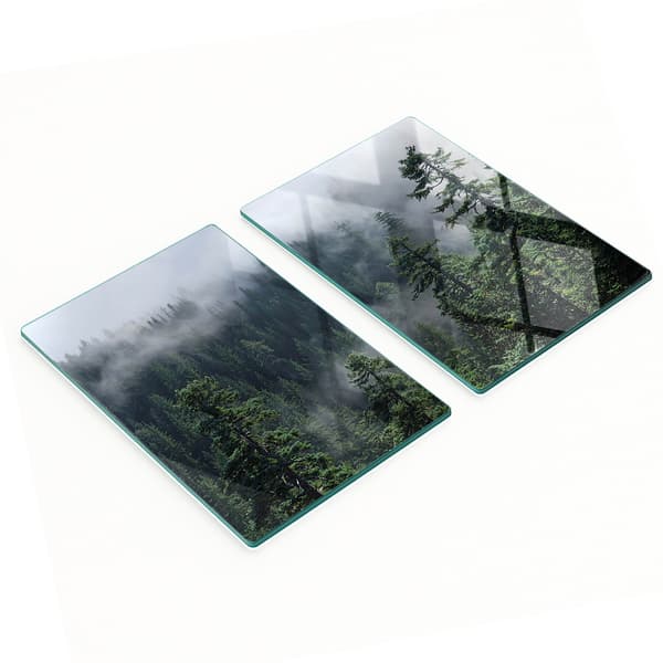 Köks multifunktionella dekorativa härdade skivor Forest Mist 2x40x52 cm