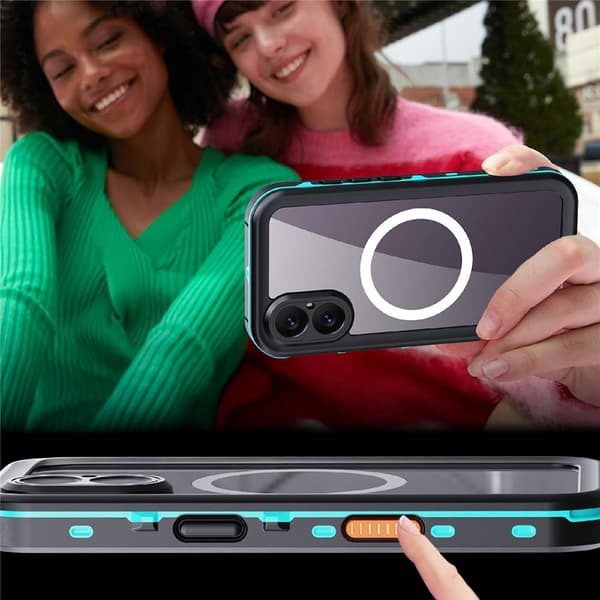 IP68 Vandtæt Etui til iPhone 17, SHELLBOX MagSafe, Blå