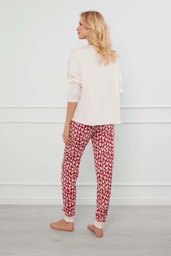 Evora dampyjamas långärmad, långbyxor M
