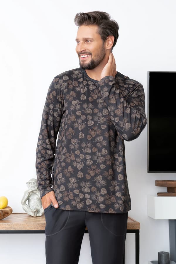 Pinus herrpyjamas långärmad, långbyxor S