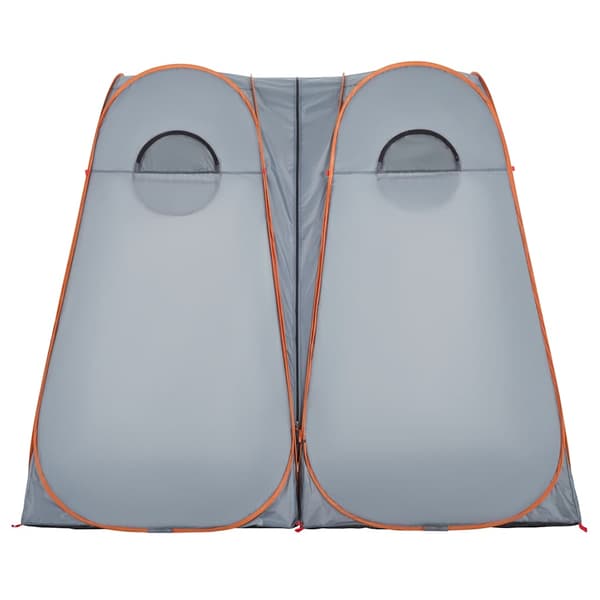 vidaXL Pop-up sköttält, grått och orange