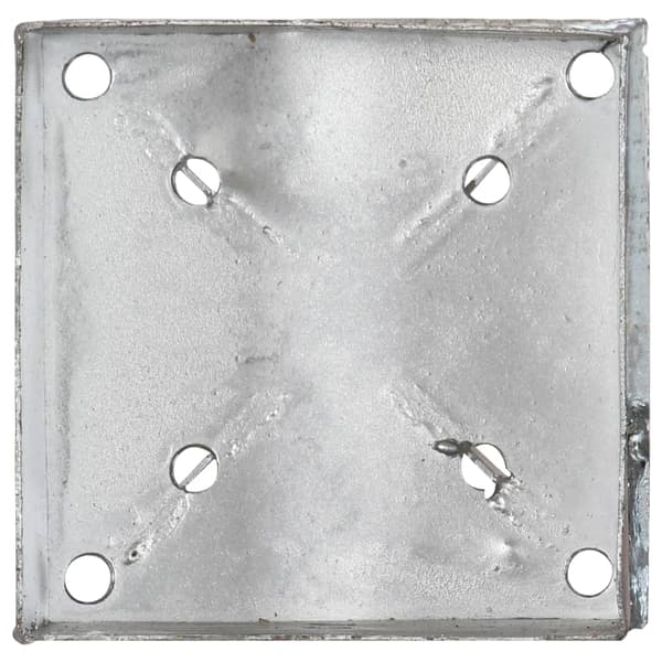 vidaXL Markpinnar, 6 st, Silver, 14x14x91 cm, Stål