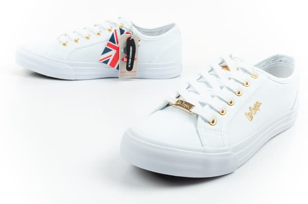 Lee Cooper Lc Flex Canvas Hvid Dame [LCW-26-02-4074L] størrelse 40