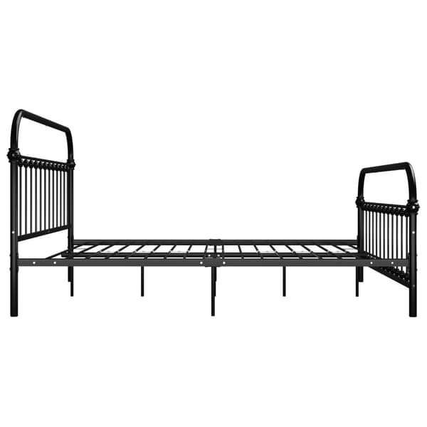 vidaXL Sängram svart metall 180 x 200 cm