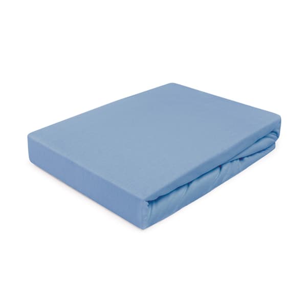 Dra-på-lakan 80x160 elastisk JERSEY 100% BOMULL blå