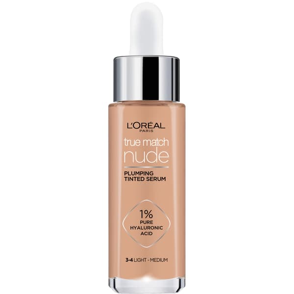 Loreal True Match Nude Serum i Foundation - 3-4 Light Medium 30ml