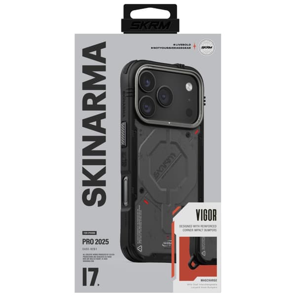 Skinarma Vigor MagSafe-etui til iPhone 17 Pro, grafitgrå
