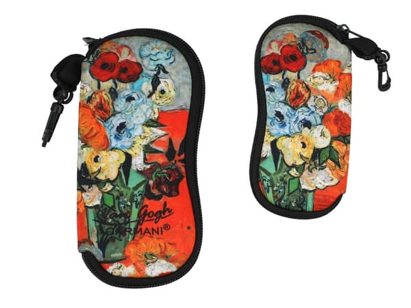 Carmani, brilleetui - VAN Gogh/Roser og anemoner