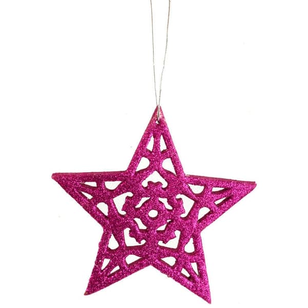 Lilla Glitter Stjerne Vedhæng 10 cm