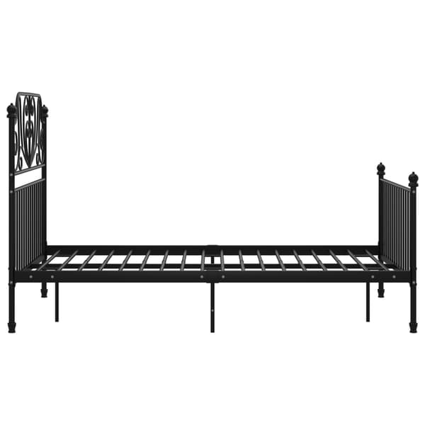 vidaXL sengestel sort metal 120 x 200 cm