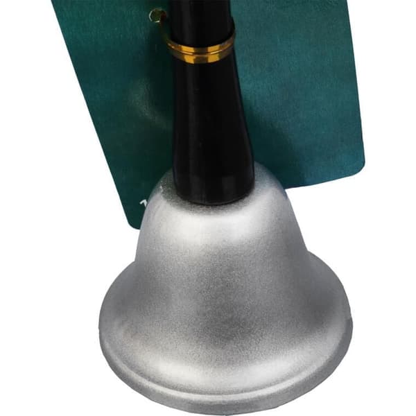 JULTOMTEKLOCKA METALLFÄRG SILVER JULTOMTEKOSTYM