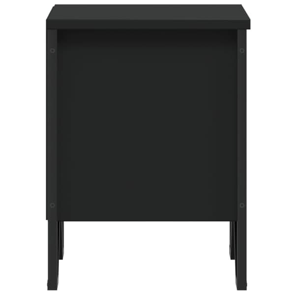 vidaXL sengebord, sort, 40x30x40 cm, træbaseret materiale