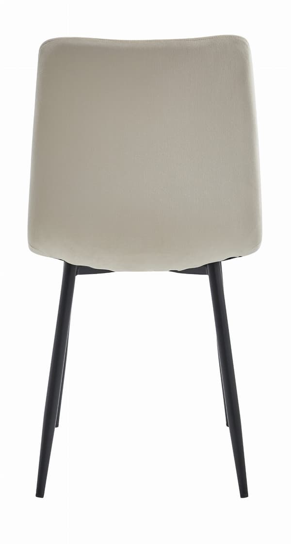TURIN stol - beige velour x 2