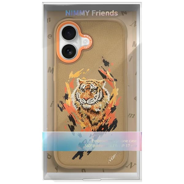 Nimmy Tiger MagSafe-etui til iPhone 17, lysebrun