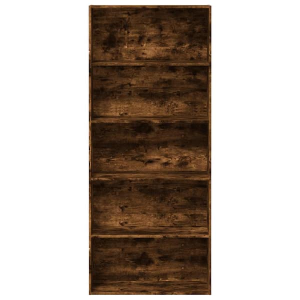vidaXL bogreol røget eg 80x30x189 cm